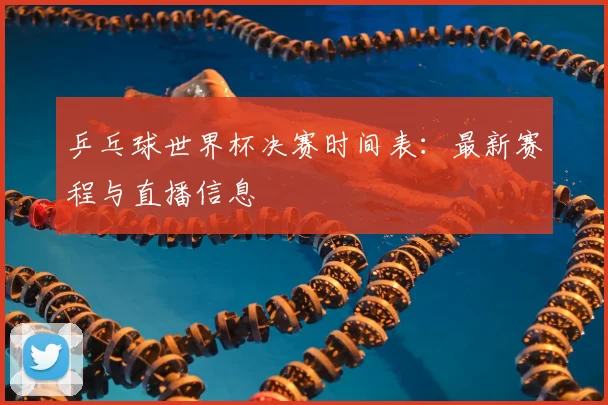 乒乓球世界杯决赛时间表：最新赛程与直播信息